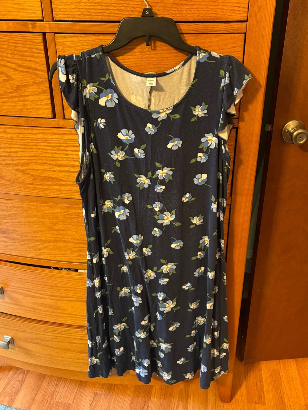 Old Navy Navy Floral Mini Dress